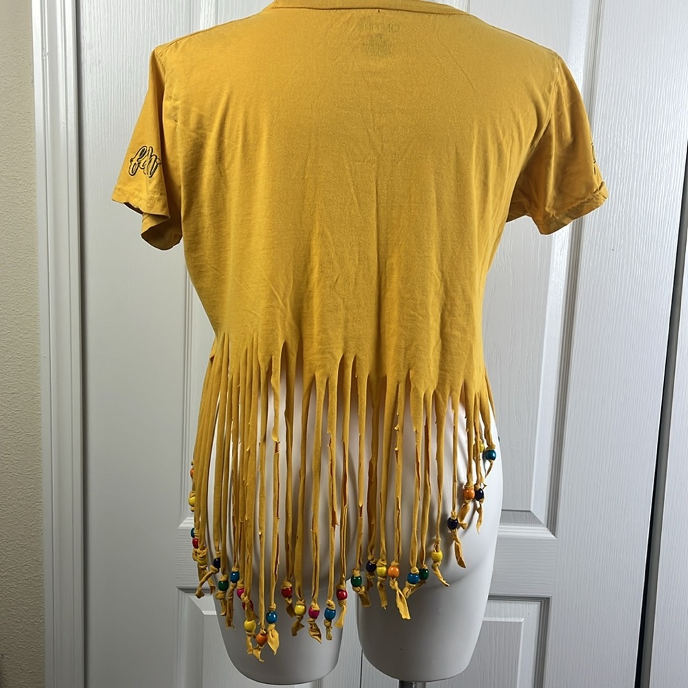 Shredded And Beaded “Faith” Festival Top - Picture 5 of 5